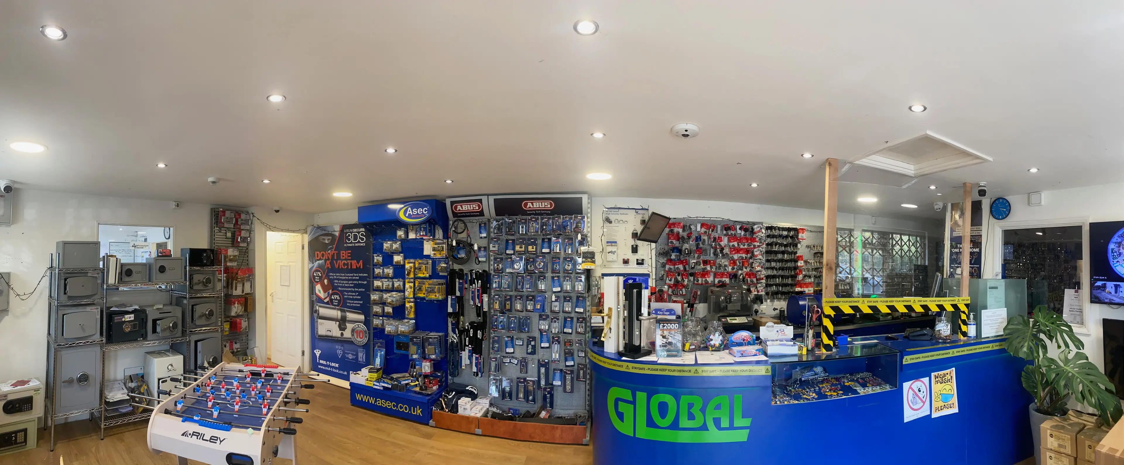 Panoramic of showroom